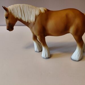Breyer Model Horse Palomino Shire Mare 1992 #497029 C. Hess